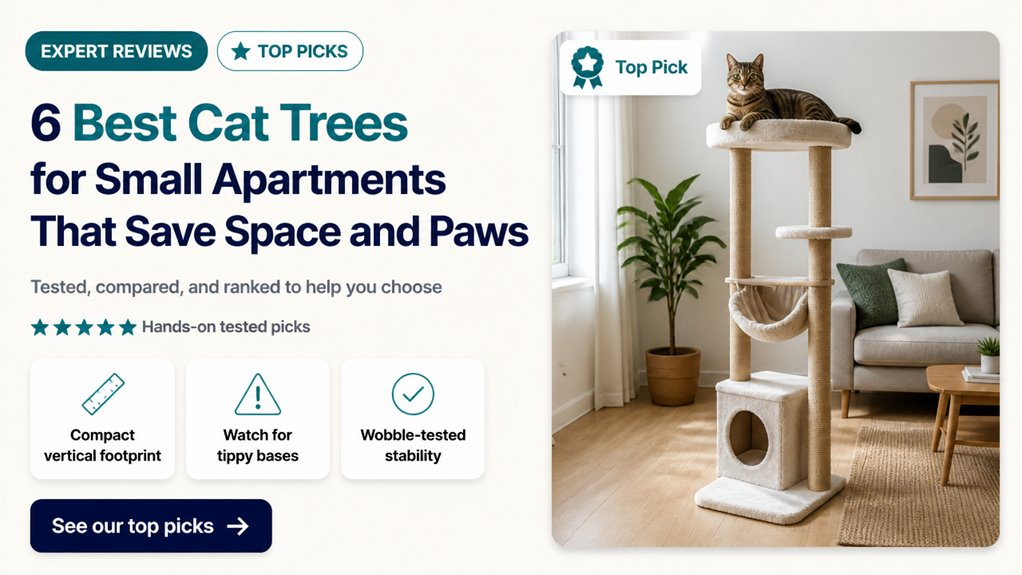 space saving cat trees